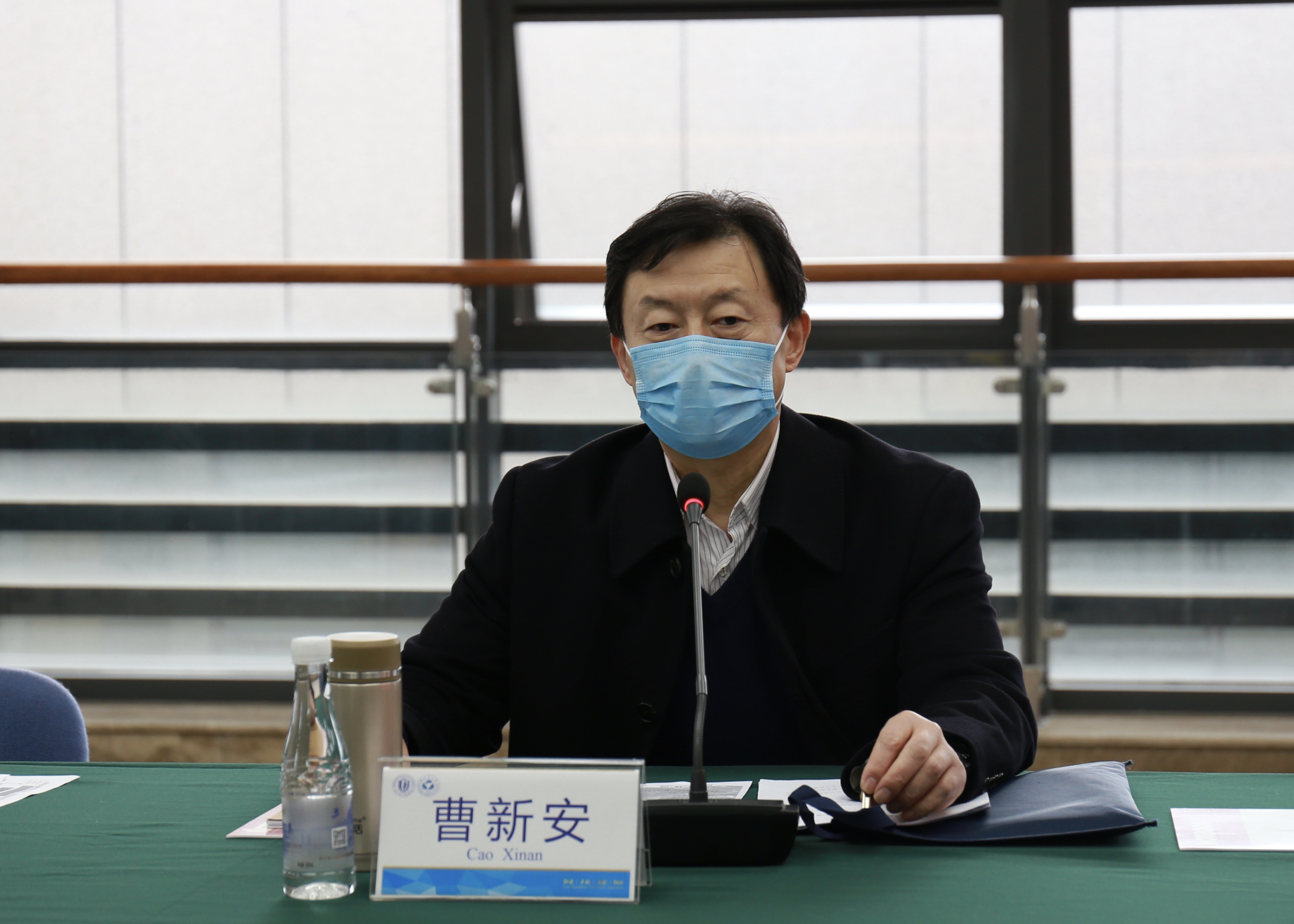 省科技厅曹新安一行来我校调研新冠肺炎应急科研攻关项目